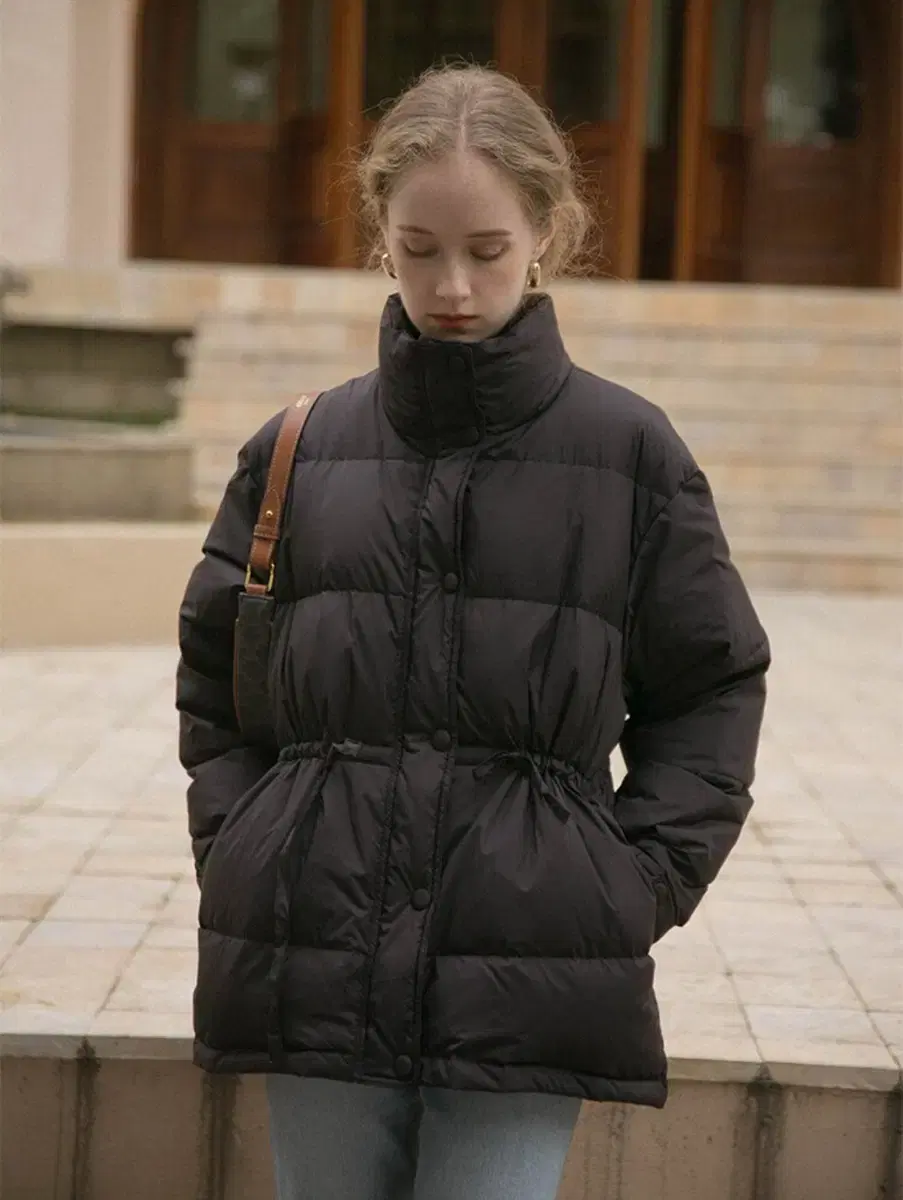 Renina CAEL handmade wool buckle short coat on Bunjang Global Site.